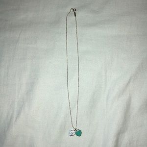 Tiffany & Co mini double heart tag pendant